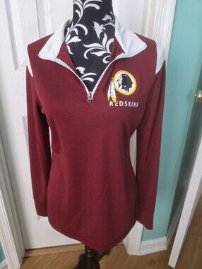 Team Apparel Maroon and White Quarter-Zip Pullover with Team Logo
